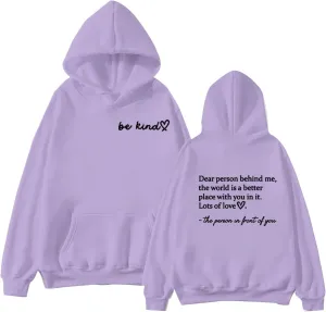 Hoodies for Women Plus Size Fall Long Sleeve Letter Printed Casual Oversized Y2k Teen Girl Sweatshirts Pullover Tops