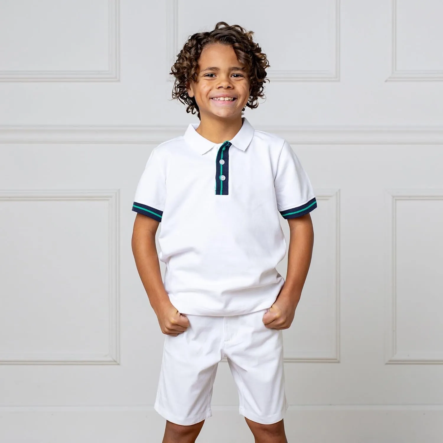 Hope & Henry Boys' Short Sleeve Polo Shirt