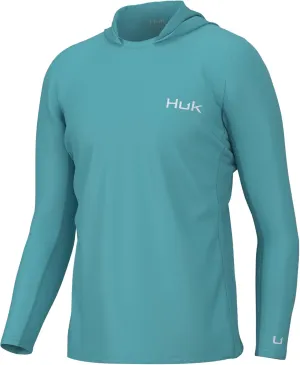 HUK Men's Icon Hoodie, Fishing Shirt with Sun Protection