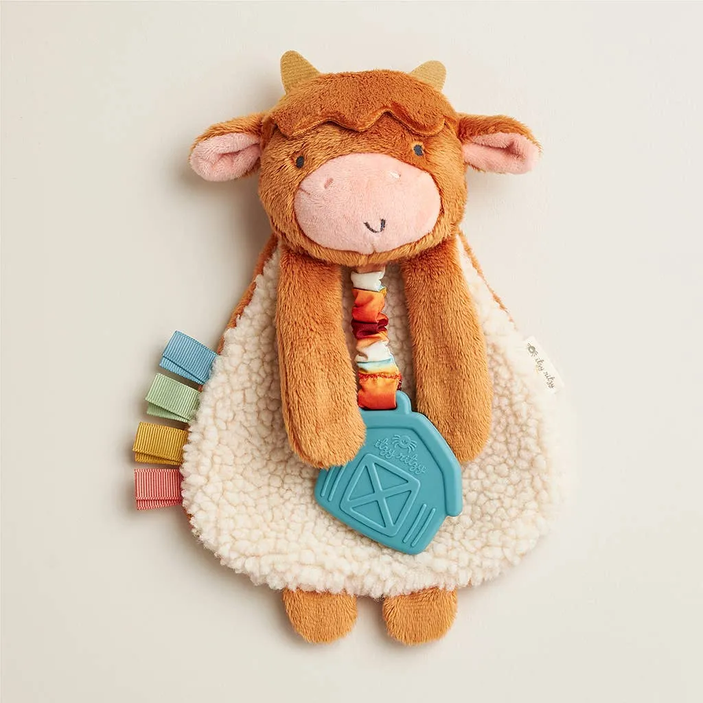 Itzy Friends Lovey Plush: Highland Cow