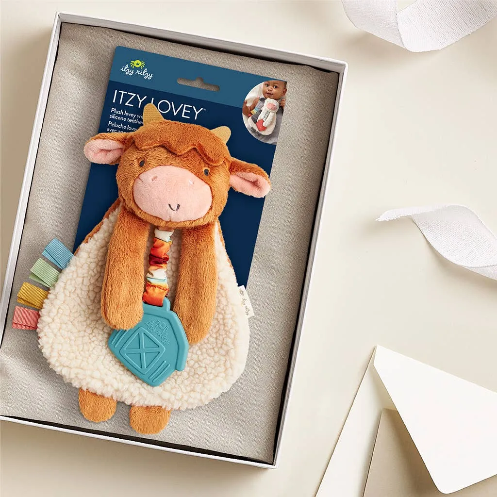 Itzy Friends Lovey Plush: Highland Cow