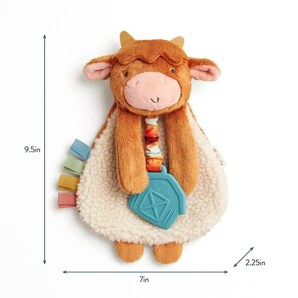 Itzy Friends Lovey Plush: Highland Cow