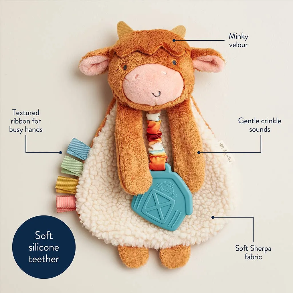 Itzy Friends Lovey Plush: Highland Cow