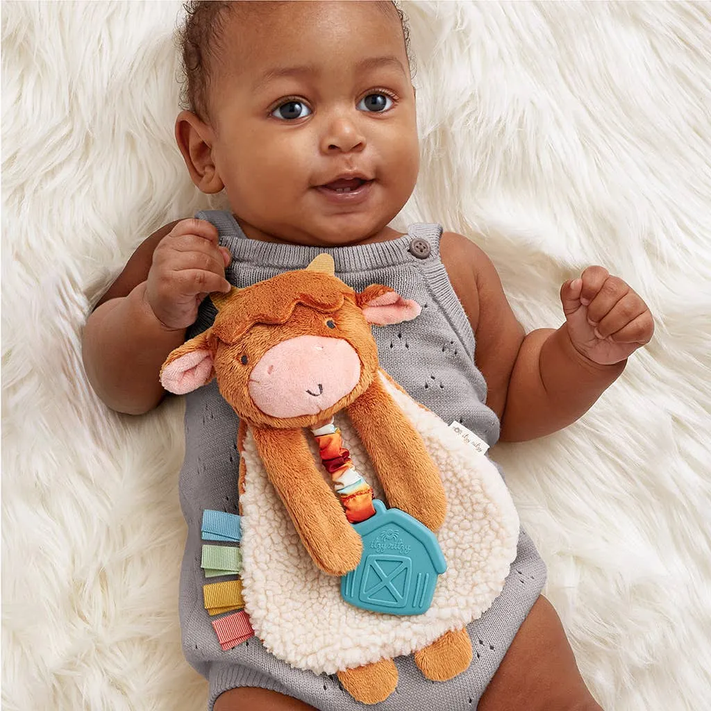 Itzy Friends Lovey Plush: Highland Cow