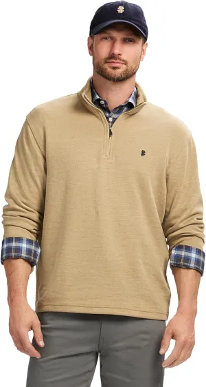 IZOD Men's Performance Comfort Quarter Zip Long Sleeve Shirt