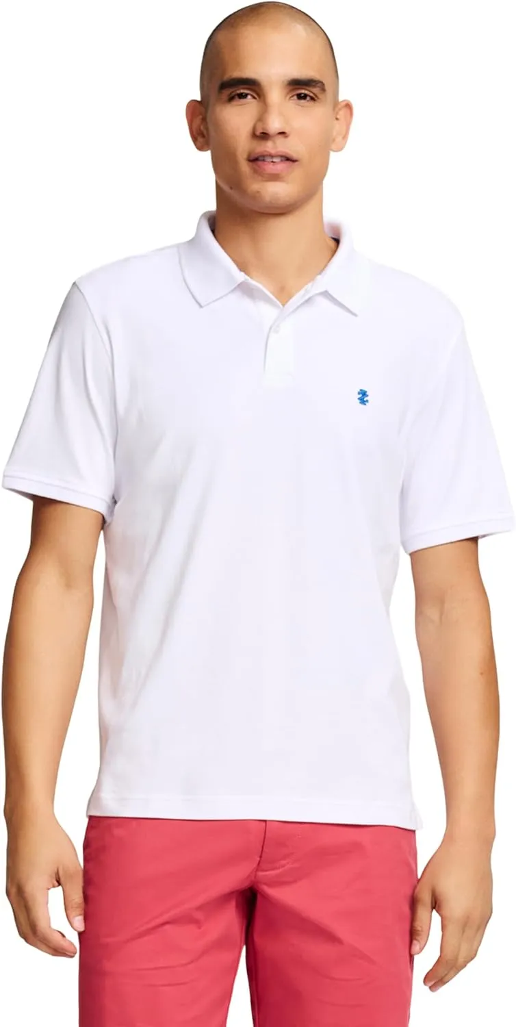 IZOD Men's Short Sleeve Interlock Polo Shirt