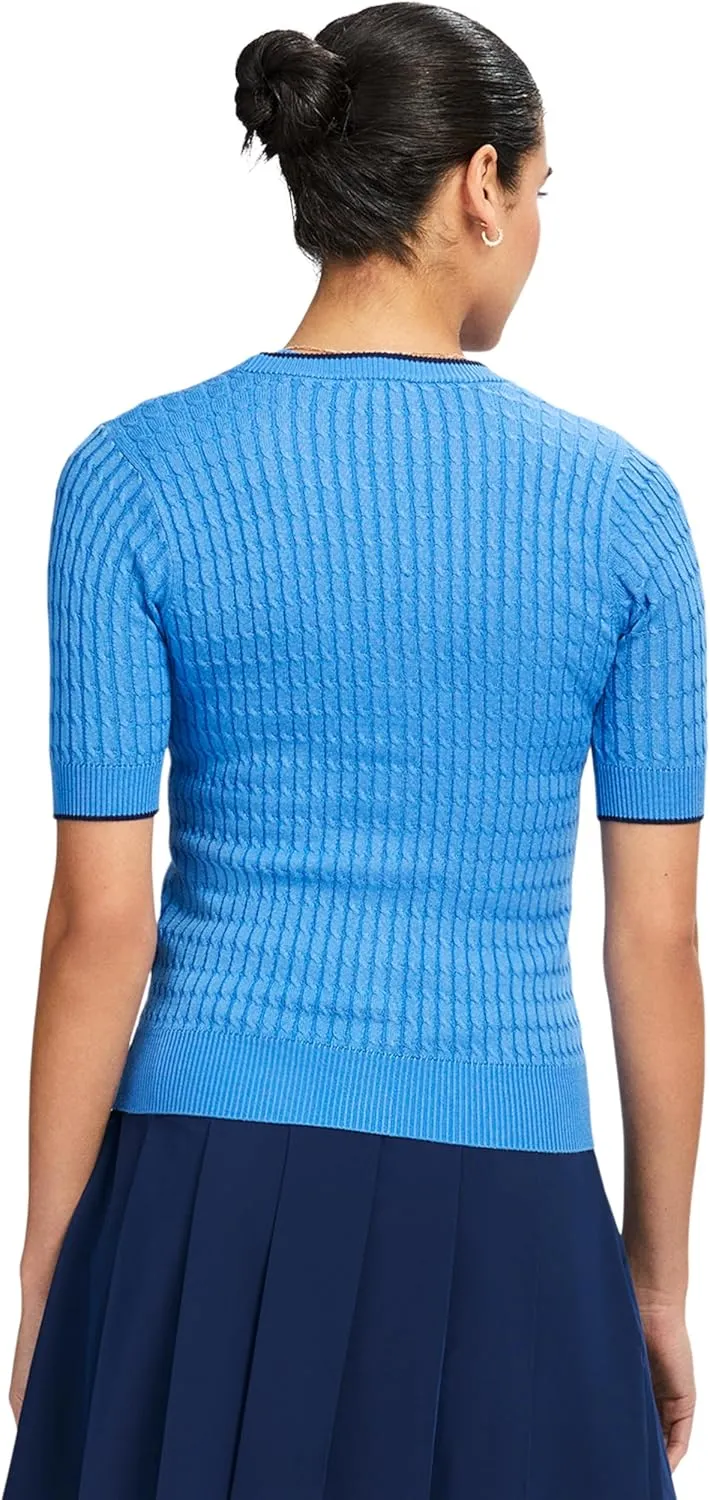 IZOD Women's Short Sleeve Cardigan Sweater