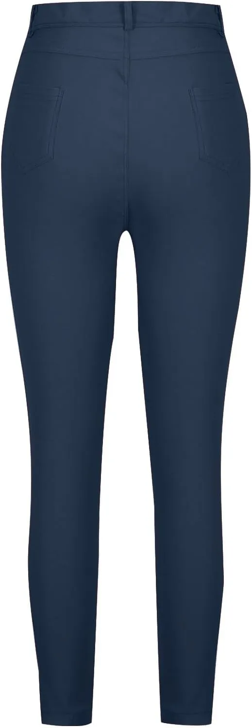 Jeggings for Women Tummy Control Jeans High Waisted Stretchy Elastic Pants Pull-on Sexy Brown Denim Pants