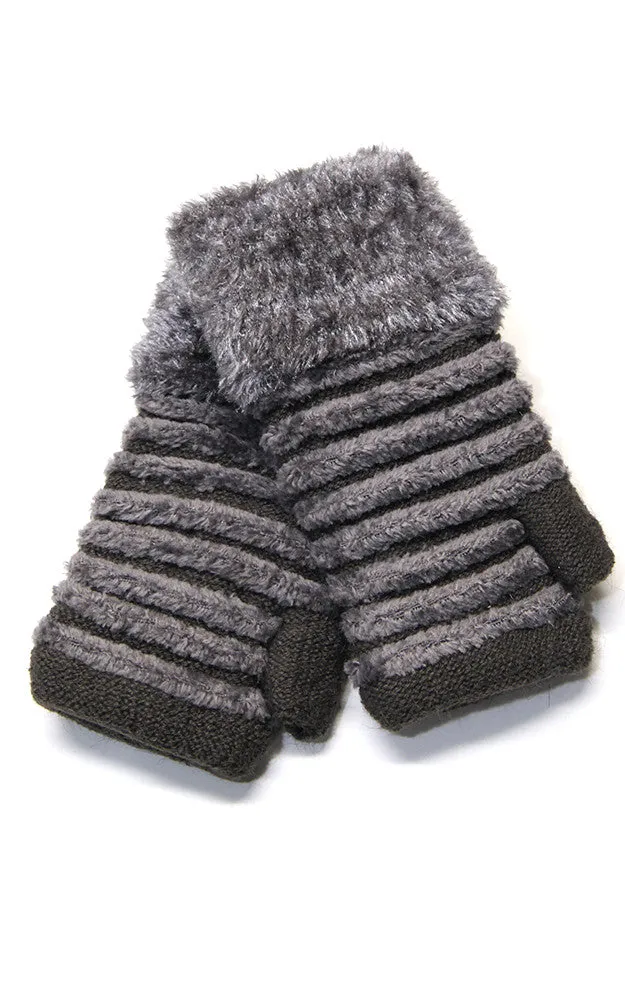 JG508 Soft Fur Fingerless Gloves 12prs Pack (JSP)
