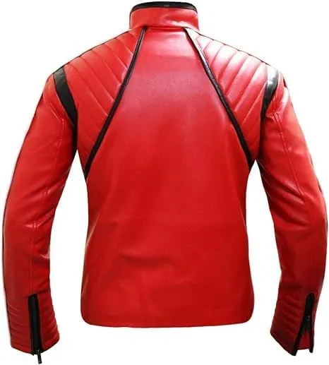 Kid Chemical Blue Romance Jacket - Faux Leather Cobra Costume Motorbike Cosplay Jacket For Men