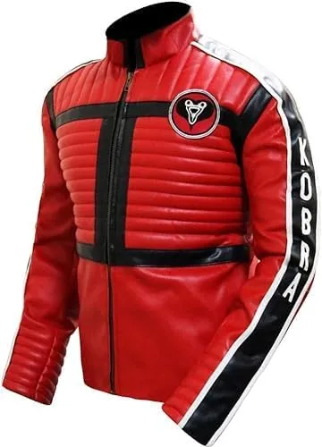 Kid Chemical Blue Romance Jacket - Faux Leather Cobra Costume Motorbike Cosplay Jacket For Men