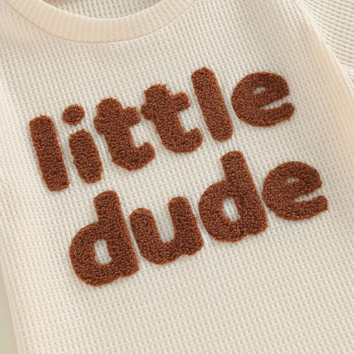 Kupretty Toddler Baby Boy Summer Clothes Embroiderey Waffle Knit Short Sleeve T-Shirt Tees   Casual Shorts Cute Clothing Set