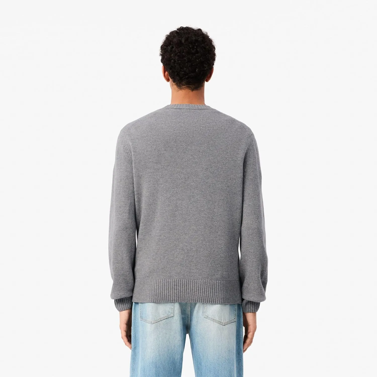 Lacoste Men's Carded Wool Crew Neck Sweater