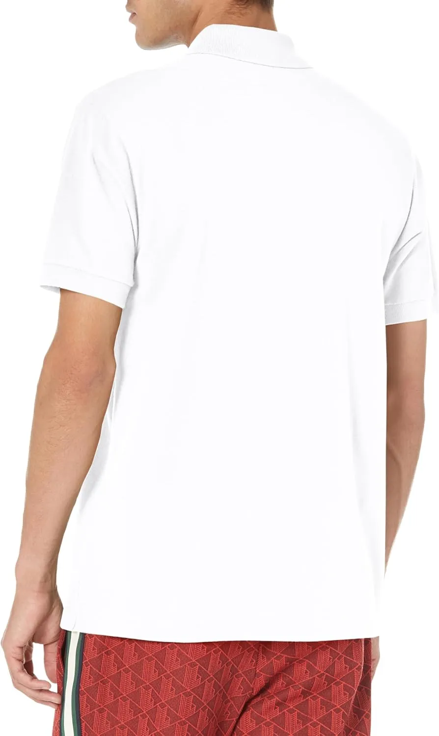 Lacoste Men's Short Sleeve Stacked Timeline Croc Polo Shirt