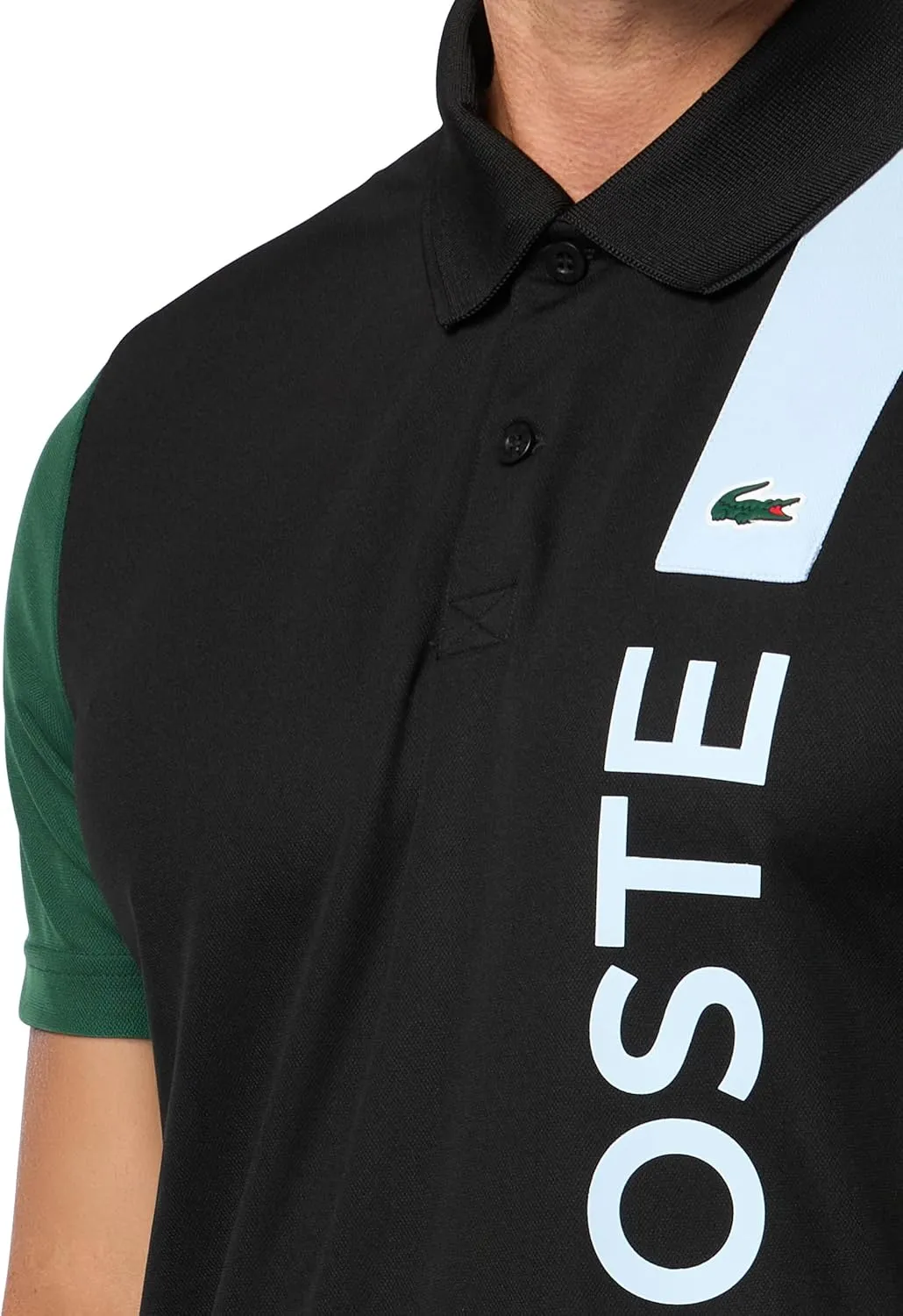 Lacoste Men's Ultra Dry Print Branding Sport Polo Shirt