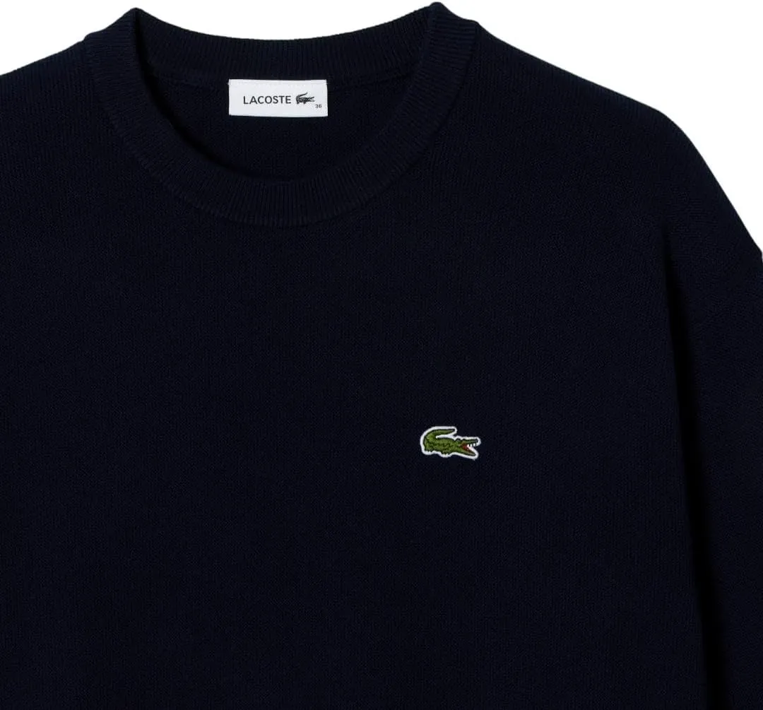 Lacoste Women's Crewneck Cotton Pullover Sweater