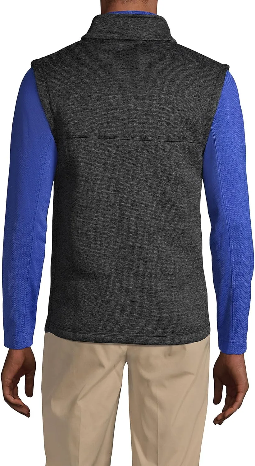 Lands' End School Uniform Men's Sweater Fleece Vest