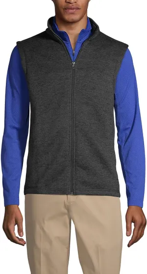 Lands' End School Uniform Men's Sweater Fleece Vest