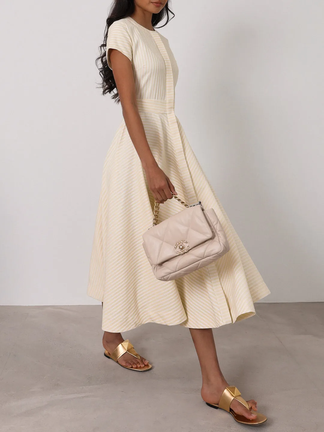 Leilani Stripe Dream Dress | Pastel Lemon