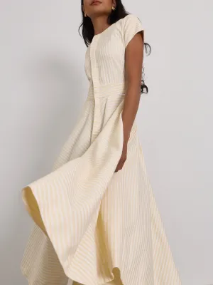 Leilani Stripe Dream Dress | Pastel Lemon