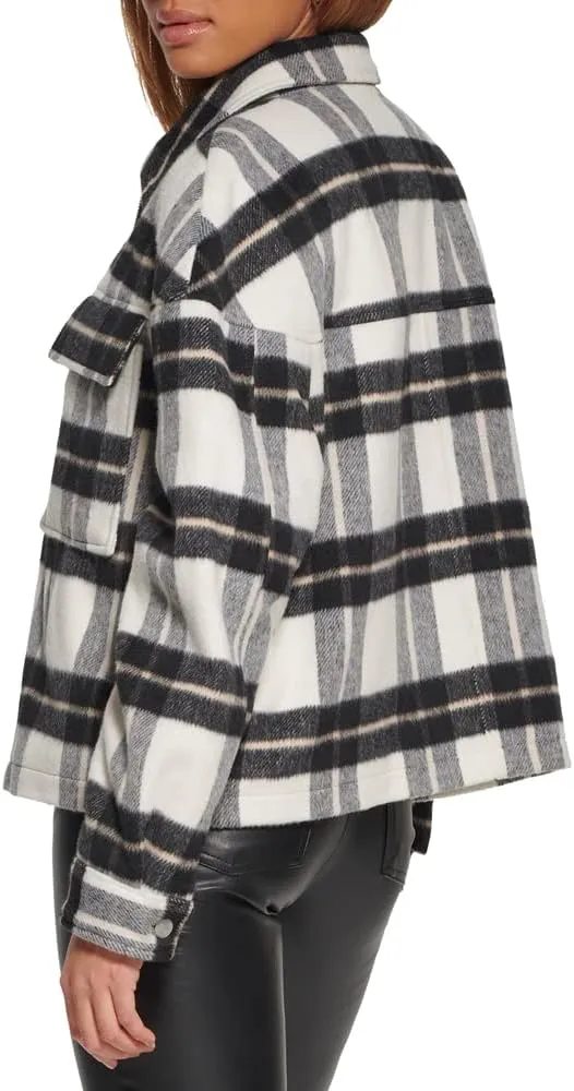 Levi's womens Wool Blend Shorty Shirt Jacket