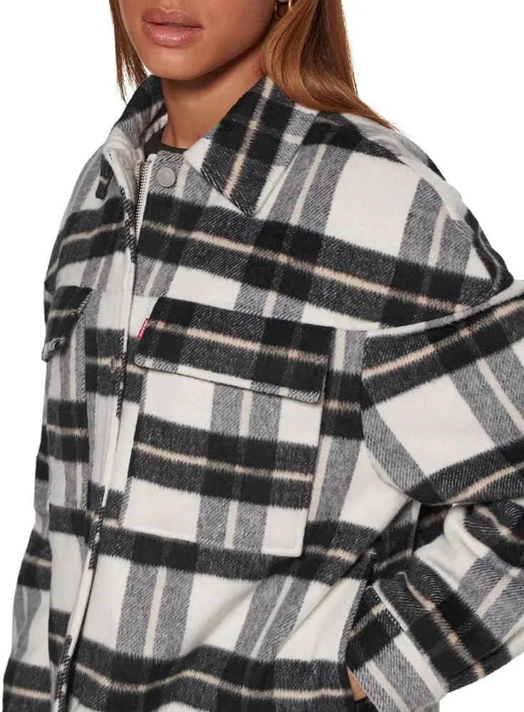 Levi's womens Wool Blend Shorty Shirt Jacket