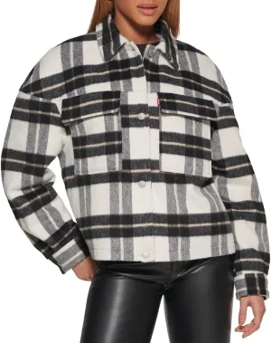 Levi's womens Wool Blend Shorty Shirt Jacket