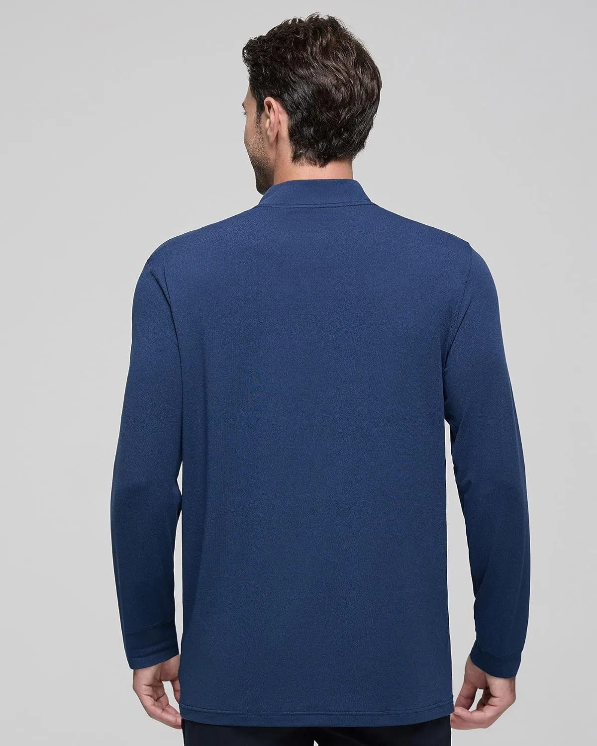 Long Sleeve Shirts for Men Mock Turtleneck Moisture Wicking Business Casual Pullover Undershirts Mens Tee Shirt Top