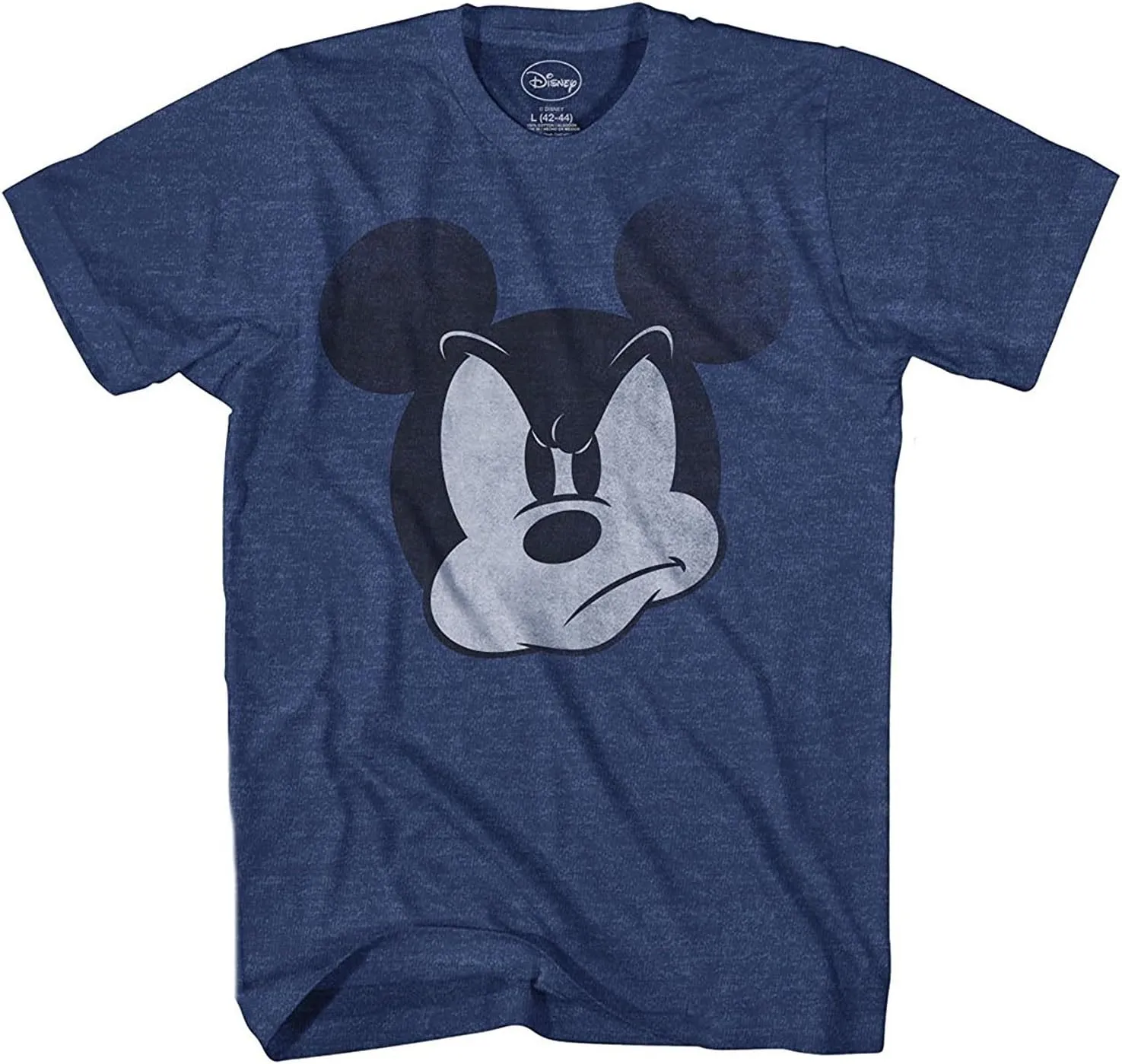 Mad Mickey Mouse Distressed Design T-Shirt for Adults
