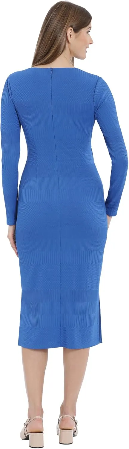Maggy London Women's Sweater Knit Midi Dress