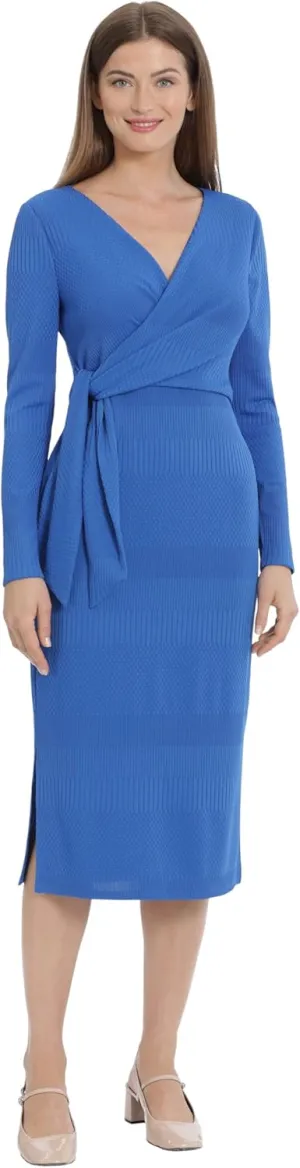 Maggy London Women's Sweater Knit Midi Dress