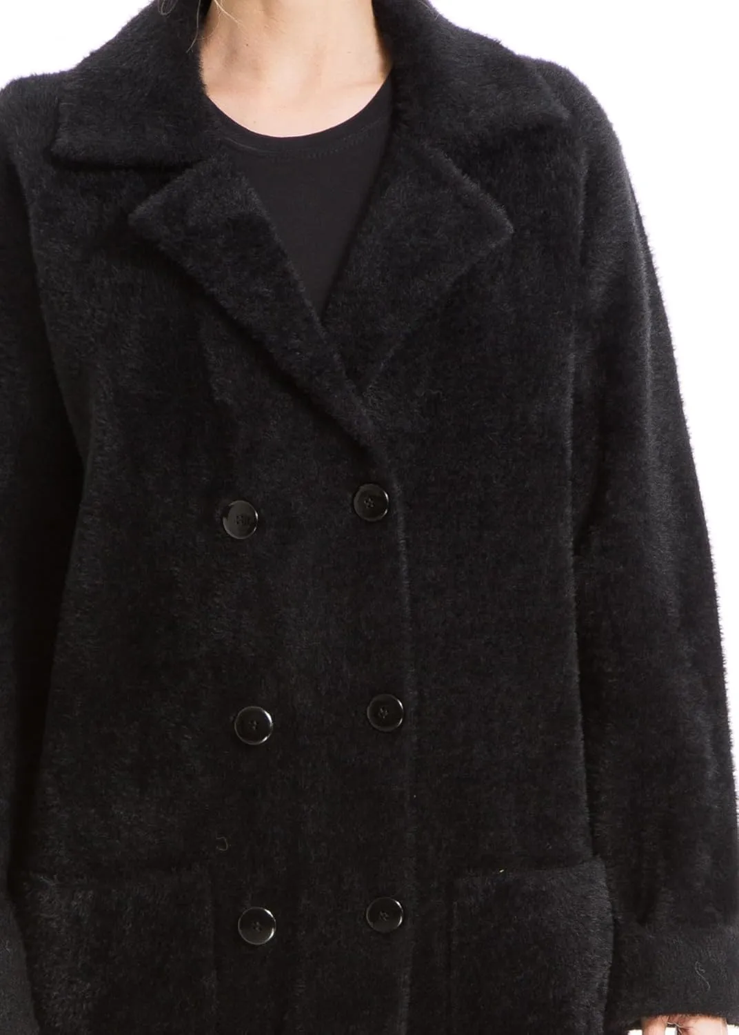 Max Studio Women's Mink Long Sleeve Sweater Coat