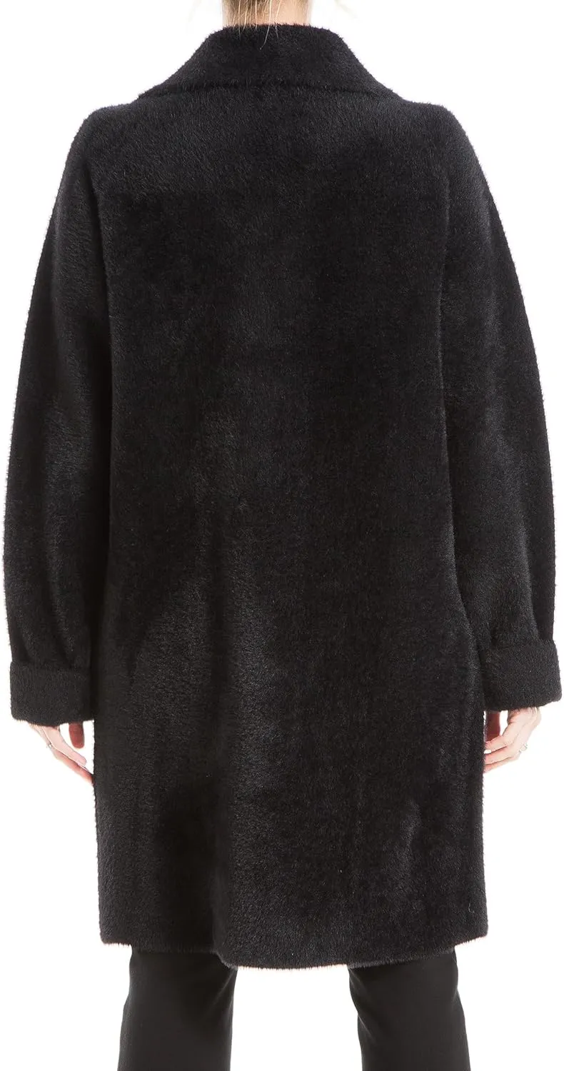 Max Studio Women's Mink Long Sleeve Sweater Coat