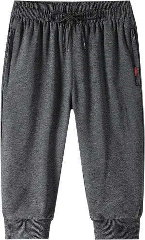 Men Cargo Work Pants Casual Linen Elasticated Waist Pant Jogging Sweatpants Joggers Baggy Sports Gym Pants