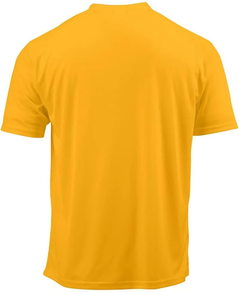 Mens Athletic Dry-Fit Performance Short Sleeve T-Shirt
