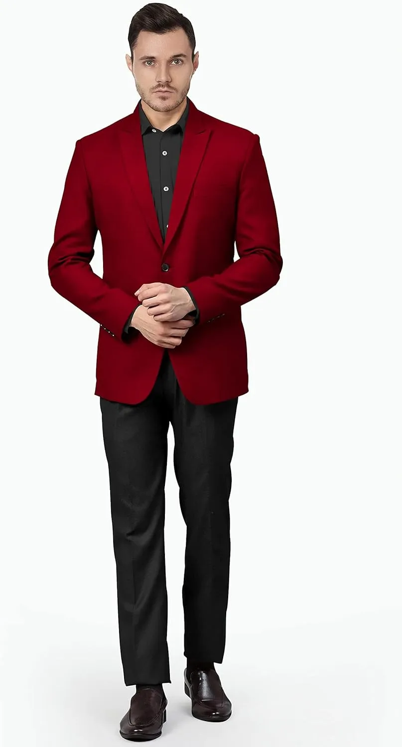 Men's Blazer 2 Button Long Sleeve Regular Fit Suit Sport Coat Jacket Business Casual Lightweight Sport Coat