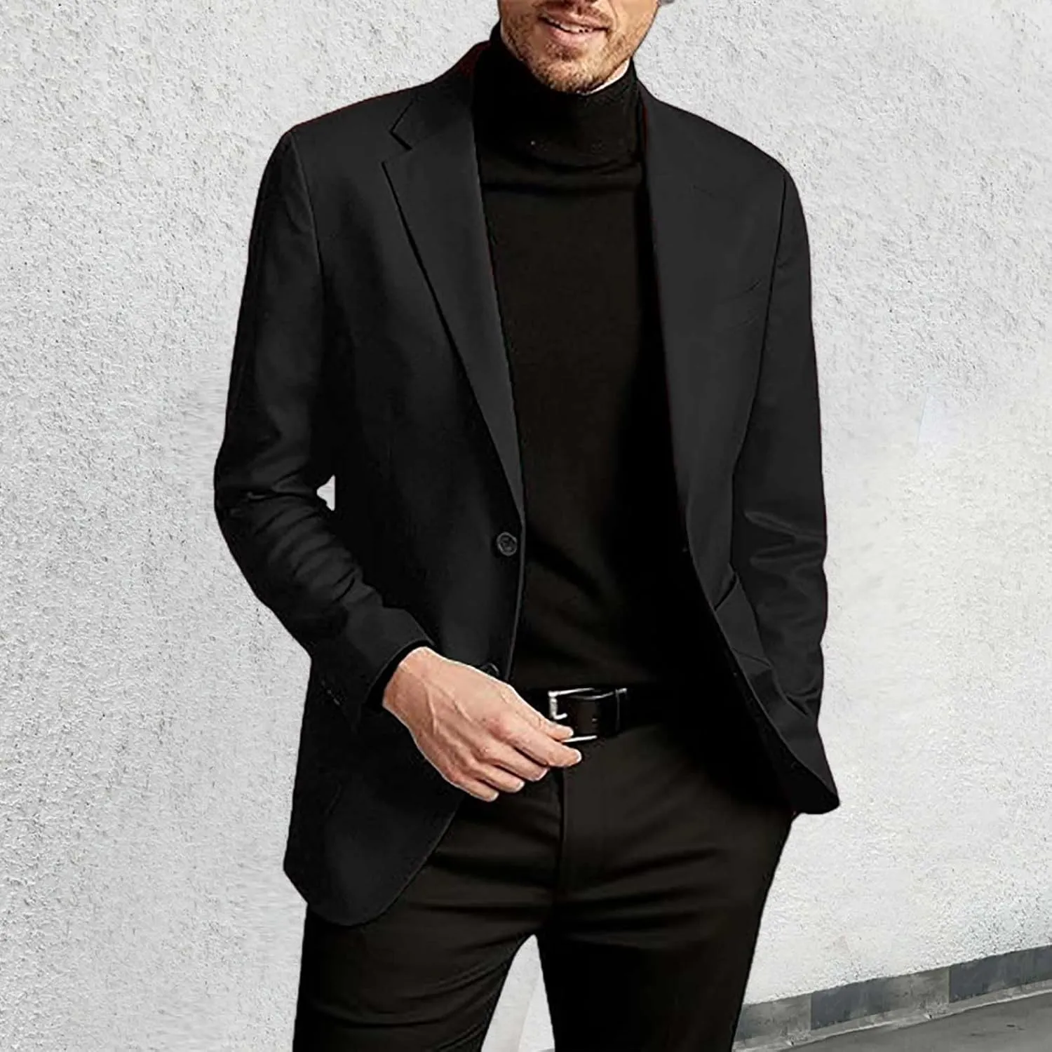 Mens Business Casual BlazerDaily Wear Suit Jacket Slim Fit Formal Coat Work Dress Jackets for Dinner,Prom,Wedding