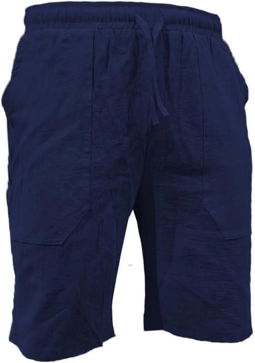 Mens Casual Drawstring Beach Shorts Lightweight Summer Yoga Golf Shorts with Pockets Trendy Resort Wear Shorts for Men