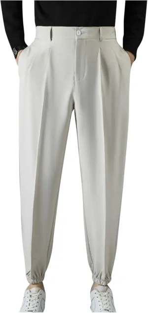 Mens Dress Pants Stretch Tapered Golf Joggers with Belt Loops Slim Fit Casual Business Travel Work Sweatpants 2025
