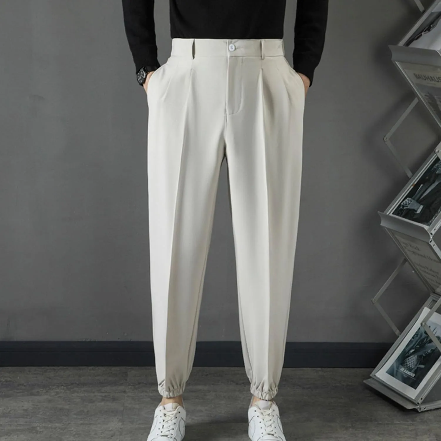 Mens Dress Pants Stretch Tapered Golf Joggers with Belt Loops Slim Fit Casual Business Travel Work Sweatpants 2025