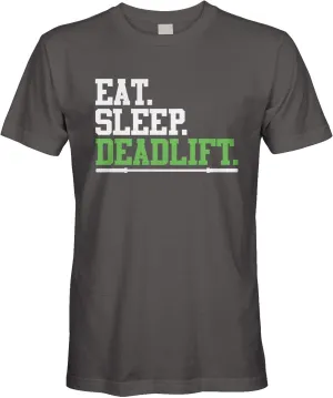 Men's Eat Sleep Deadlift, Funny Workout Gym T-Shirt