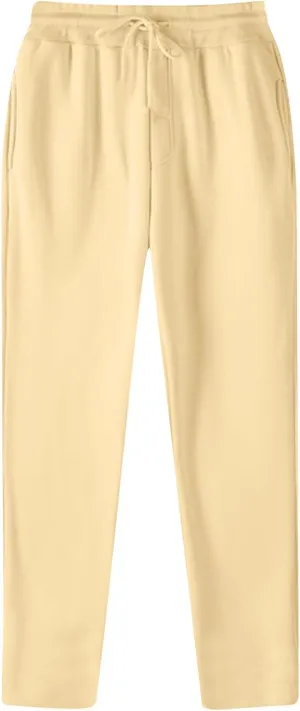 Men's Fashion Sweatpants Solid Color Elastic Waist Drawstrings Straight Slim Fit Trousers New Comfort Casual Pants