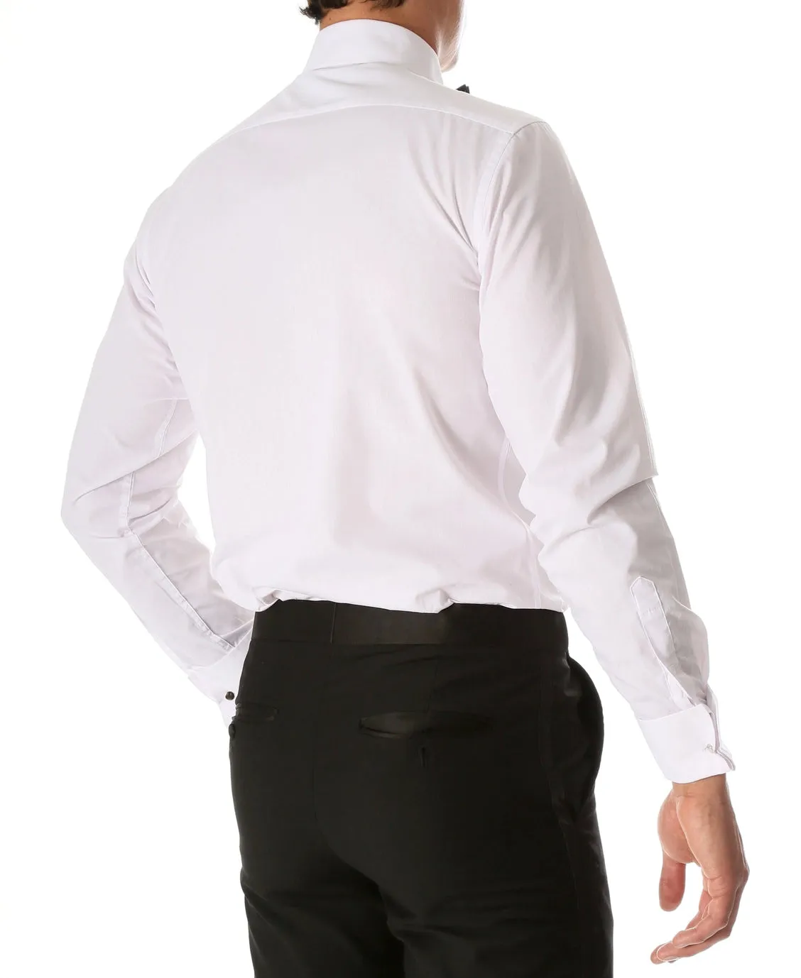 Men's Lay Down Collar Pleated Tuxedo Shirt | Suitable Collection