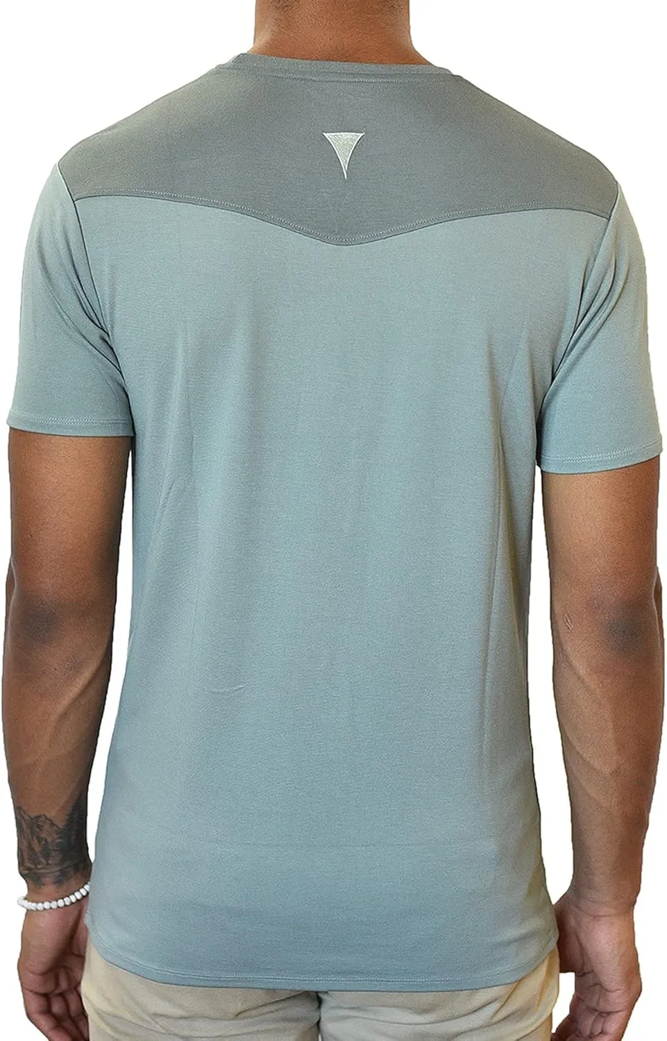 Men's Short Sleeve Soft Luxurious Rayon Blend, Breathable, Quick Dry, Stretch Crew T-Shirt