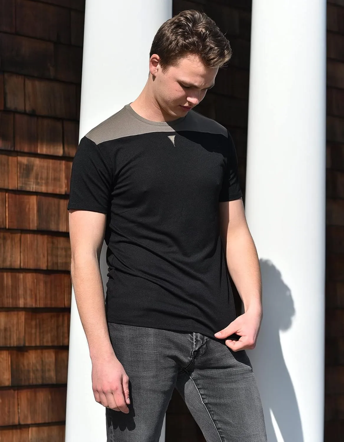 Men's Short Sleeve Soft Luxurious Rayon Blend, Breathable, Quick Dry, Stretch Crew T-Shirt