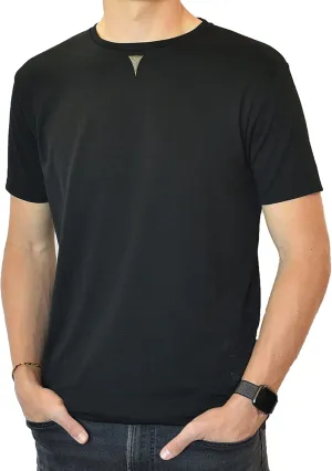 Men's Short Sleeve Soft Luxurious Rayon Blend, Breathable, Quick Dry, Stretch Crew T-Shirt