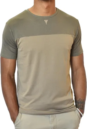 Men's Short Sleeve Soft Luxurious Rayon Blend, Breathable, Quick Dry, Stretch Crew T-Shirt