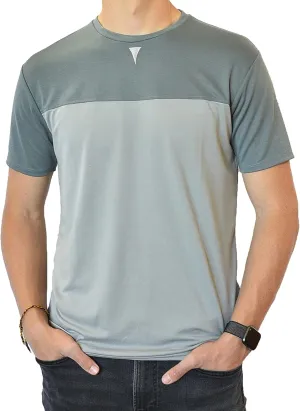 Men's Short Sleeve Soft Luxurious Rayon Blend, Breathable, Quick Dry, Stretch Crew T-Shirt