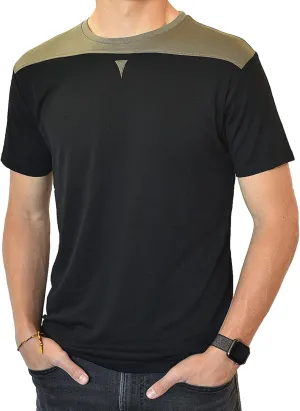 Men's Short Sleeve Soft Luxurious Rayon Blend, Breathable, Quick Dry, Stretch Crew T-Shirt