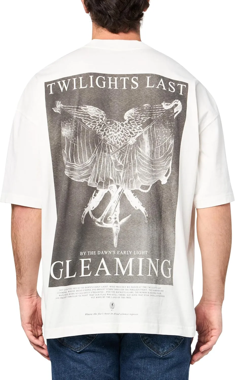 Men's Twilight Logo Printed Oversized T-Shirt